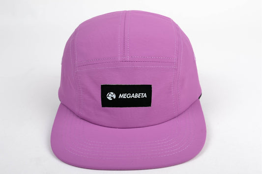 Megabeta Camp Hat, Lightweight Nylon 5 Panel Cap with Snap Closure